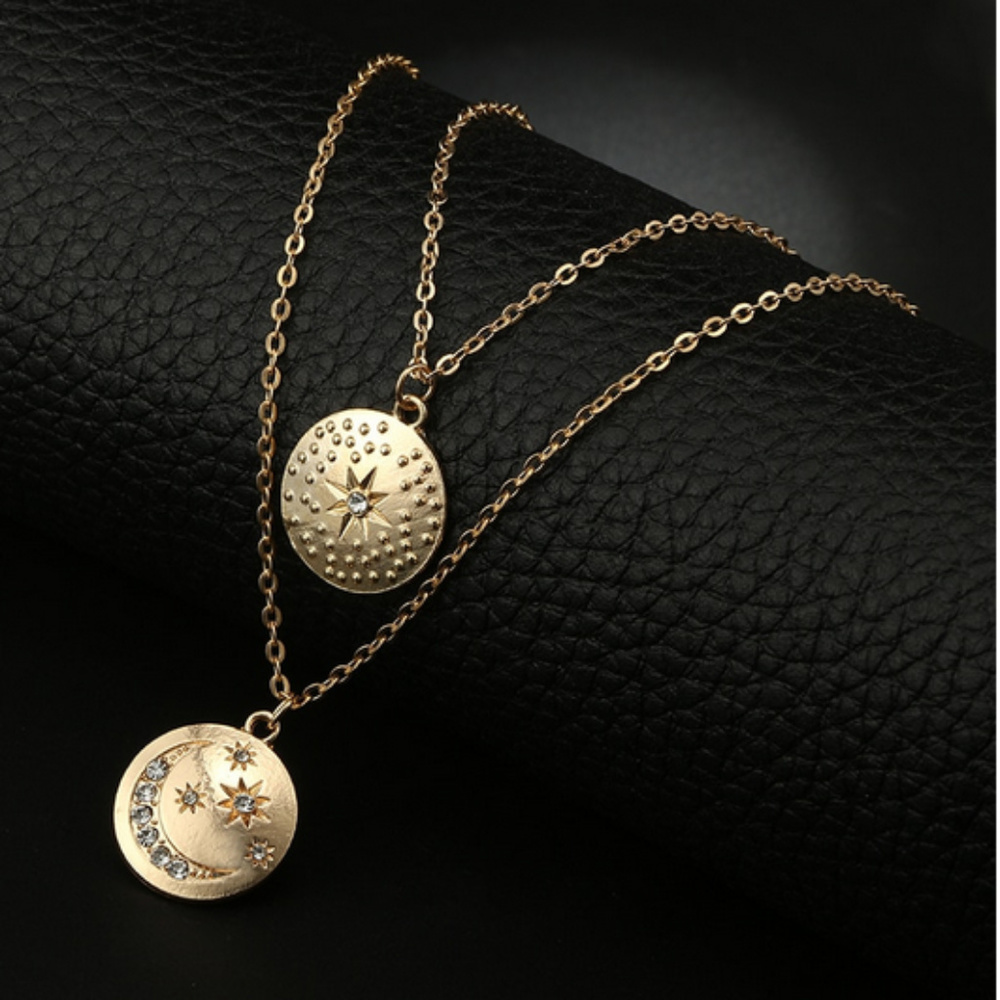 😱LAST ONE 🍒 LUNA 🌙 Layered Coin Necklace - Picture 2 of 3